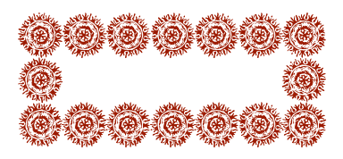 A Wild West style font called Seal Border from the Walden Font Co. It is part of the Wild West Press set of fonts.